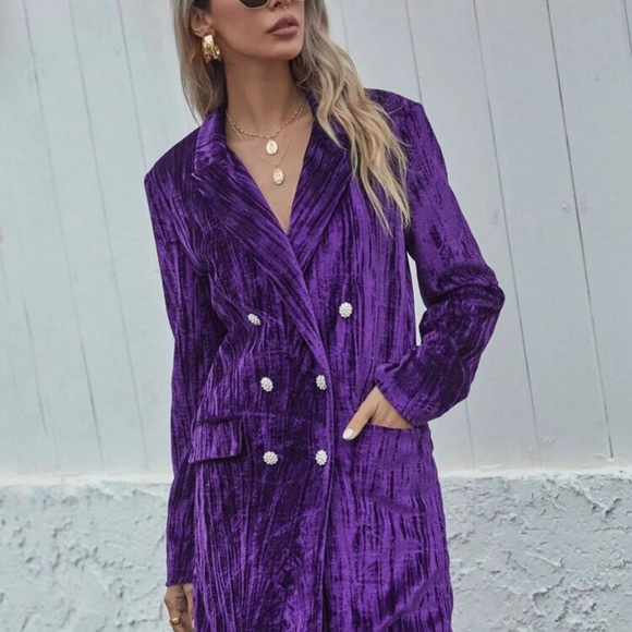 Zara Velvet blazer dress - Picture 9 of 11